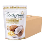 Golden coconut chips from THE GOLDGREEN in a 50g pack, perfect for baking and dry grocery use.