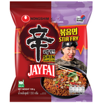Nongshim Jayfai Shin Ramyun Stir Fry Tomyam instant noodle package with colorful design and brand logo.