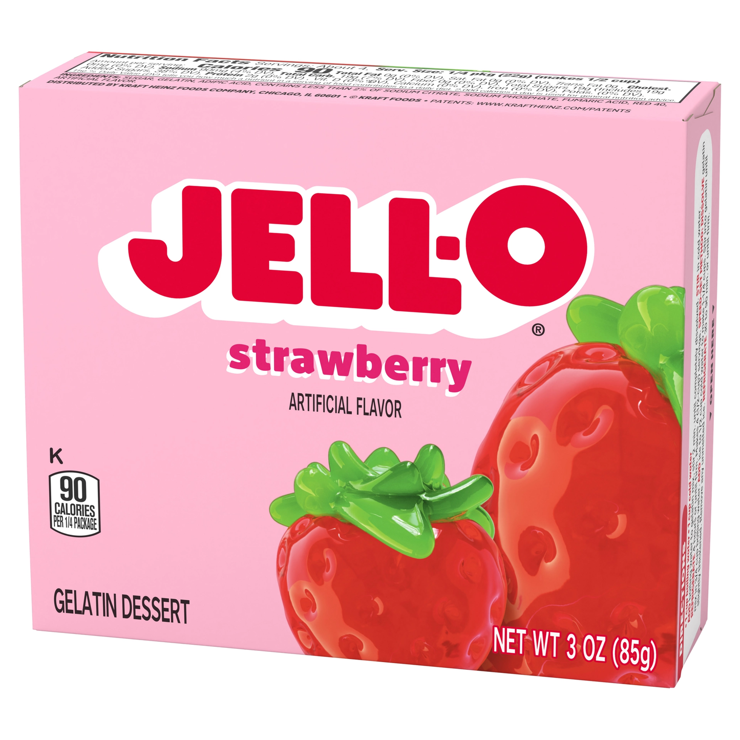 Jell-O Gelatin Dessert Mix Strawberry Flavored