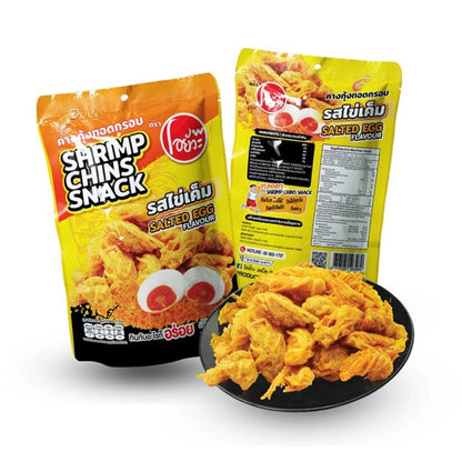 O-yua Crispy Fried Shrimp Chin Salted Egg Flavor Snack 22g