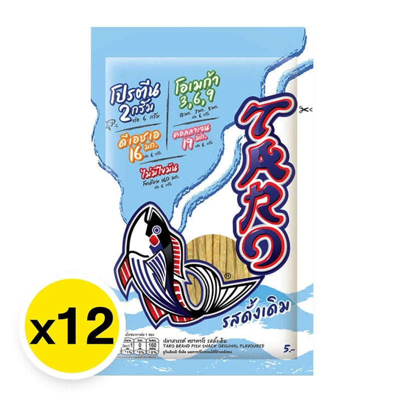 Taro Fish Snack Original Flavored 5g x12