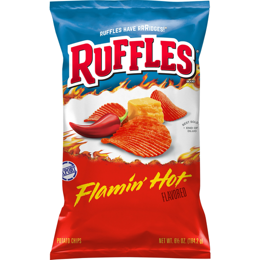 Ruffles Flamin Hot Flavored Chips