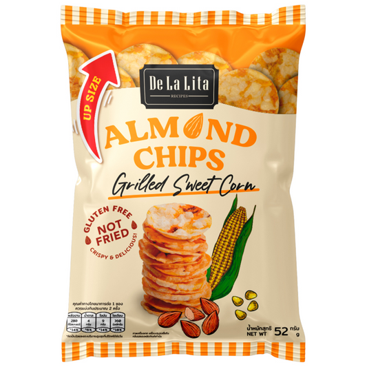 De La Lita Almond And Rice Chips Grilled Sweet Corn
