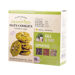 Granovibes Oats Cookies with kale and taro, healthy confectionery snacks featuring oats, kale, and taro flavor.