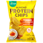 Xongdur Almond Protein Chips with Tobiko Mayonnaise flavor, crispy confectionery snack in bright packaging