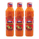 KRUANAPAT Spicy Suki Sauce in a 560g bottle, shown in a set of three, with a rich red color and Thai-style packaging.