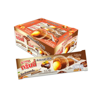 Grinny Chocolate Coated Snack Filled With Orange Cream 15g x3