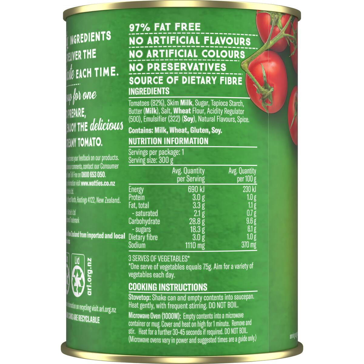 Wattie's Soup For One Soup Creamy Tomato