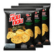 KOB KOB Seaweed Chips 46g, three packs, crispy snack with seaweed flavor, in colorful packaging.