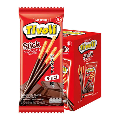 Tivoli Biscuit Stick Coated With Chocolate 12 Pcs 20g