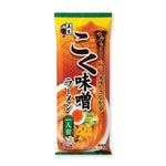 Dry grocery package of Itsuki Miso Ramen, instant noodle soup from the ITSUKI brand with flavorful miso seasoning.
