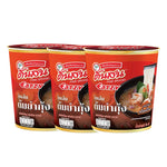Tonson Eatsy Tom Yum Kung flavor instant vermicelli cup, dry grocery snack, 34g.