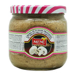 Menu Cream of Champignons Truffle in 760g jar, creamy mushroom and truffle soup or sauce, dry grocery product with label visible.