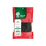 Tontawan Black Beans 500g dry grocery package, showing black beans in a clear bag with branding and product label.