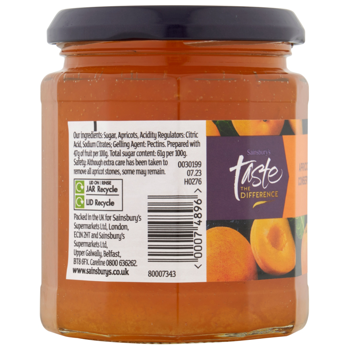 Sainsbury's Taste The Difference Apricot Conserve