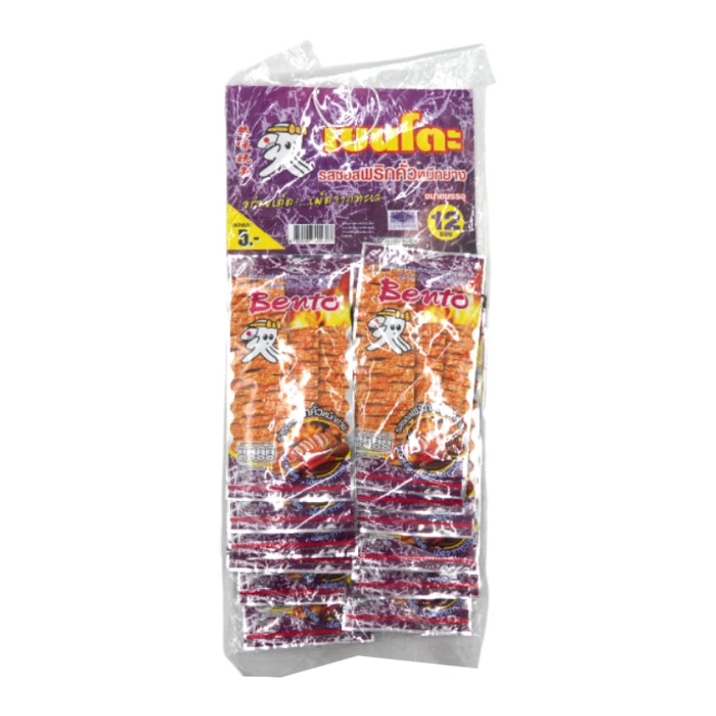 Bento Squid Seafood Snack Spicy Grilled 4g x12