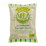 Klin TES Ground Pepper 500g in a clear container, showcasing dark finely ground pepper, for use in cooking and seasoning.
