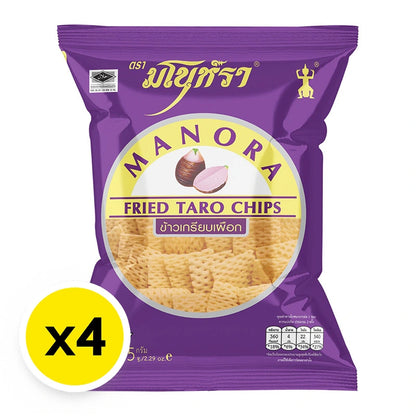 Manora Fried Chips Taro 65g x4