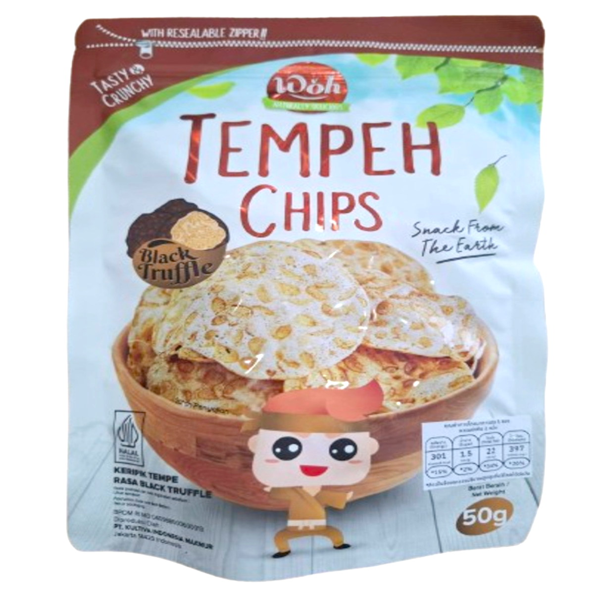 Woh Tempeh Chips Black Truffle