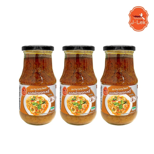 J-lek Curry Powder Stir-fry Sauce Bottles 520g