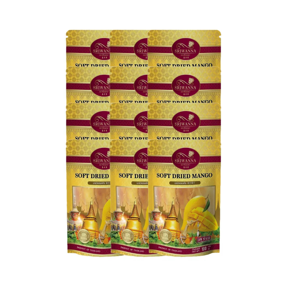 SRIWANNA Mango Set Pack Buy 6 Get 6 Free (soft Dried Mango Buy 6