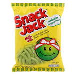 Snack Jack Green Nut confectionery snack in a clear package, showing green-colored nut-flavored treats.