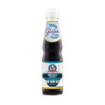 Deksomboon Thin Soy Sauce gluten-free in a 300ml bottle, ideal for dry grocery use, featuring a clear label and dark soy color.