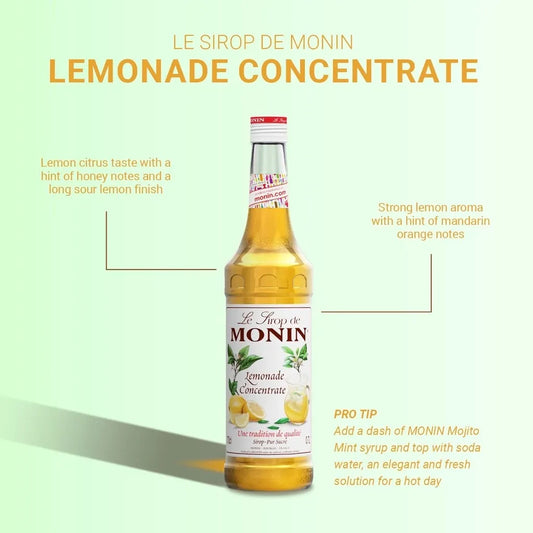Monin Lemonade Concentrate Syrup 700ml