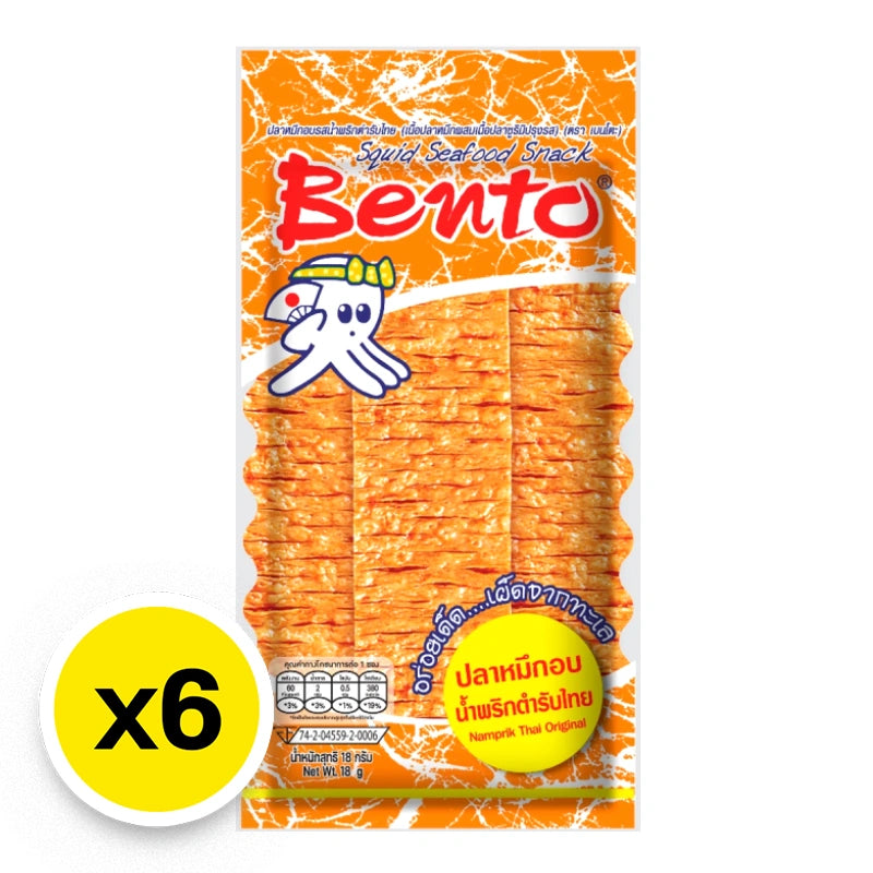 Bento Roast Squid Namprik Thai 18g x6