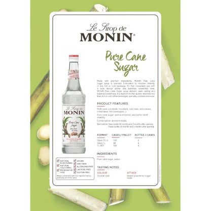 Monin Pure Sugar Cane Syrup 700ml