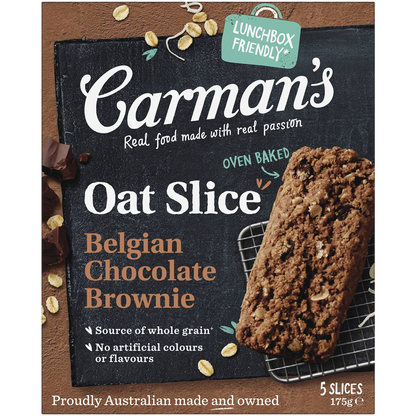 Carman's Oat Slice Begian Choc Brownie