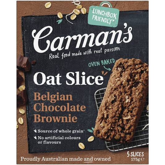 Carman's Oat Slice Begian Choc Brownie