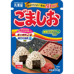 Marumiya Gomashio Furikake snack in a package, featuring sesame seed and salt seasoning for added flavor.