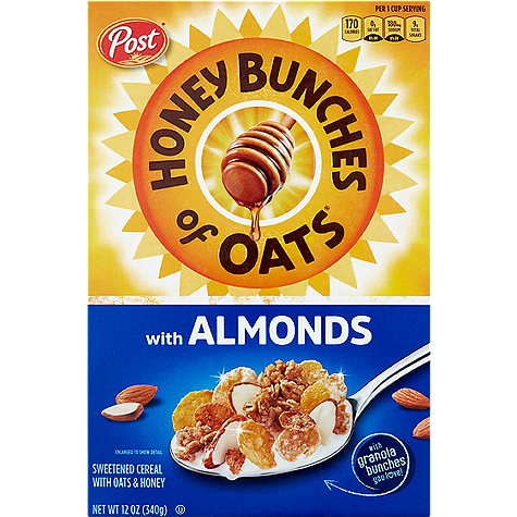 Post Honey Bunches Of Oats With Almonds Cereal