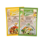 TASTIFIT Care dry grocery product in a package, featuring colorful branding and nutritional information on the label.