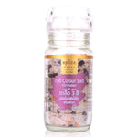 Spice Story Trio Colour Salt set with three vibrant salt varieties in clear jars for gourmet seasoning.