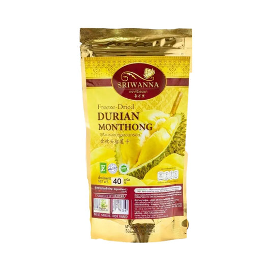 SRIWANNA Freeze Dried Crispy Durian Monthong 40g
