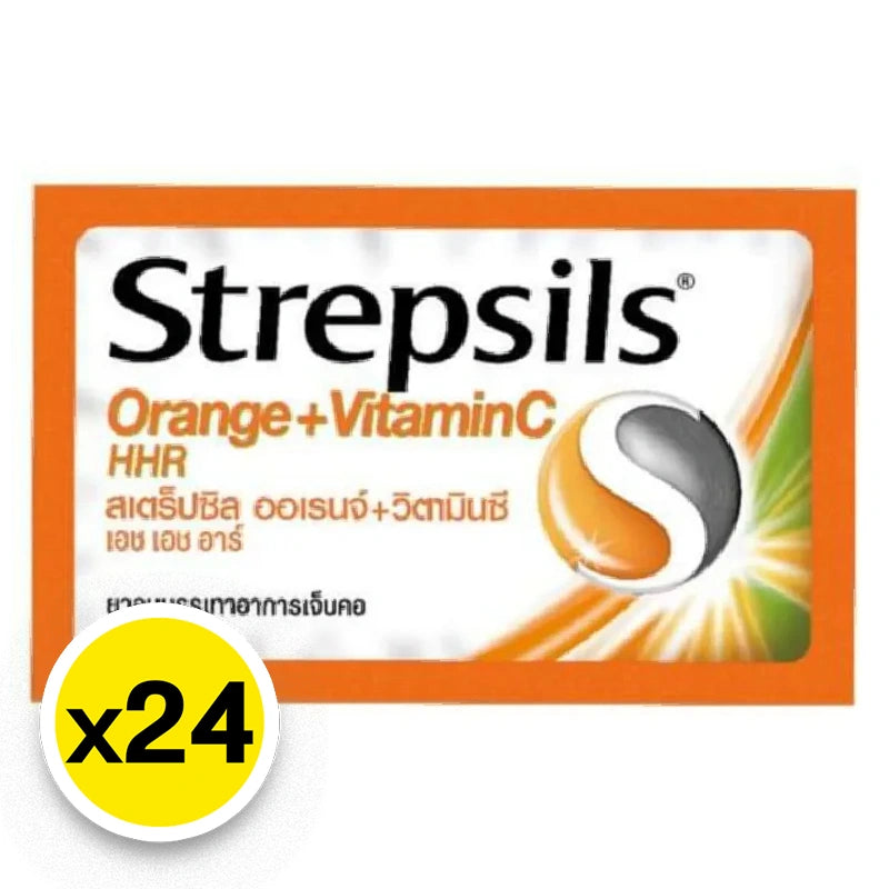 Strepsils Throat Lozenges Orange Vitamin C HHR