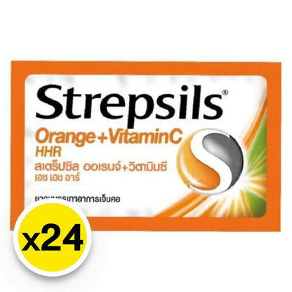 Strepsils Throat Lozenges Orange Vitamin C HHR
