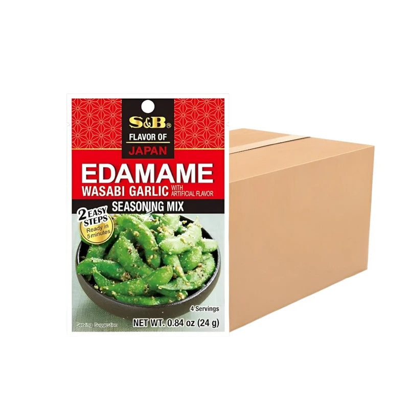 S & B Wasabi Garlic Edamame Seasoning Mix With Artificial Flavor