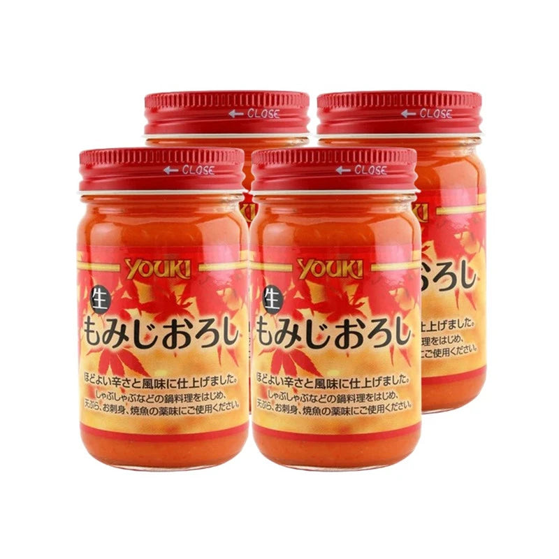 Youki Spicy Grated Radish Paste Nama Momiji Oroshi 110g x4