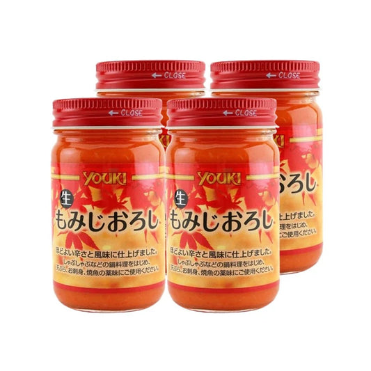 Youki Spicy Grated Radish Paste Nama Momiji Oroshi 110g x4