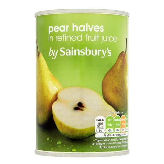 Sainsbury's Pear Halves In Fruit Juice