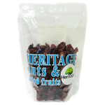 Heritage Soft & Moist Cranberry confectionery snacks in a package with vibrant cranberry images and branding.