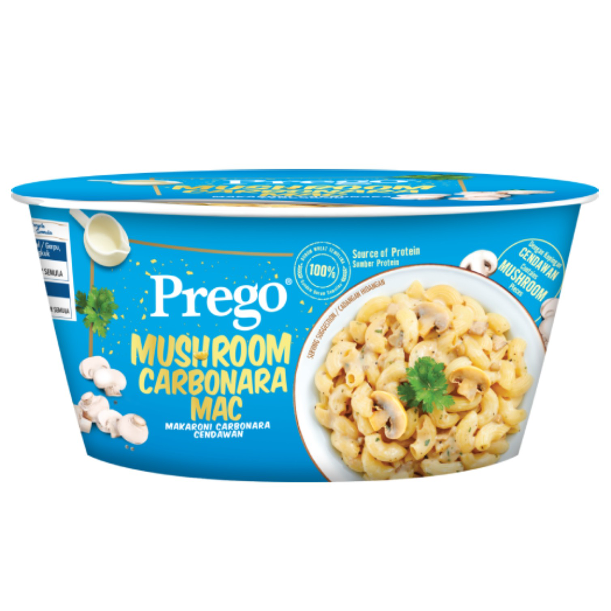 Prego Mushroom Carbonara Mac Instant Pasta