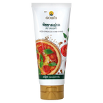 Doikham Pizza Spread jar showing creamy, tomato-based pizza topping with Doikham branding on the label.