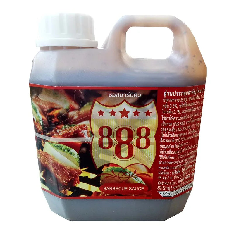 KKK Barbeque Sauce 1.2 kg bottle, rich and flavorful barbecue sauce with a glossy finish, perfect for grilling and dipping.