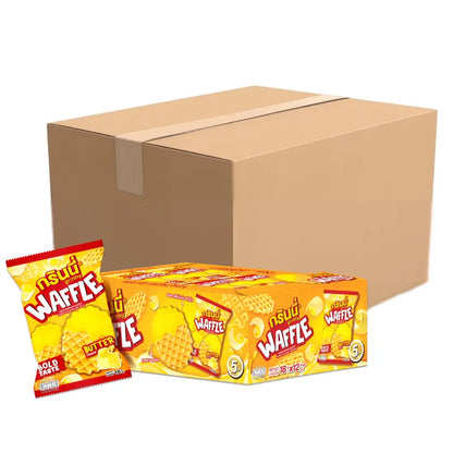 GRINNY WAFFLE CRISP BUTTER MILK FLAVOR . (PACK 12PCS) X12 18g