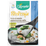 Xongdur rice porridge with wakame seaweed and miso flavor in a bowl, showcasing the savory Asian-style dish.