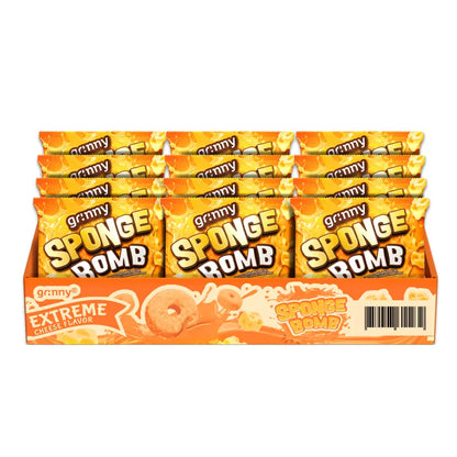 GRINNY SPONGE BOMB SNACK EXTREME CHEDDAR CHEESE FLAVOR . (PACK